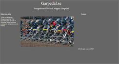 Desktop Screenshot of garpedal.se